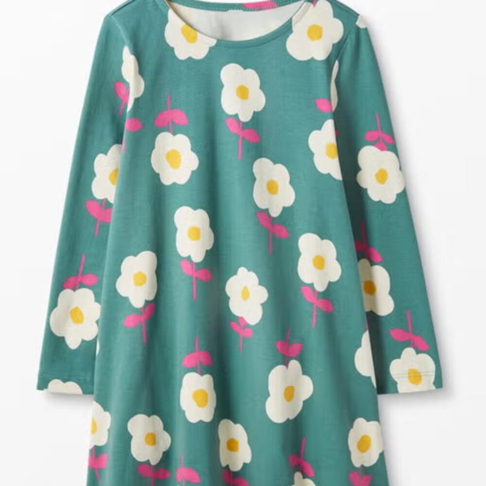 Hanna Anderson Sage Swing pocket dress size 8